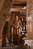 The Hariri Women Pesak Kurung Top - Latte