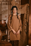 The Hariri Women Pesak Kurung Top - Latte