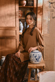 The Hariri Women Pesak Kurung Top - Latte