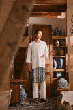The Hariri Men 3/4 Sleeve Kurta - Off White