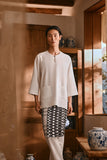 The Hariri Men 3/4 Sleeve Kurta - Off White