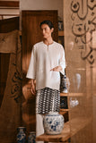 The Hariri Men 3/4 Sleeve Kurta - Off White
