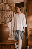 The Hariri Men 3/4 Sleeve Kurta - Off White