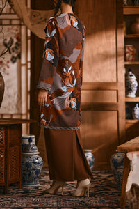 The Hariri Women Lace Skirt - Milk Chocolate