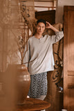 The Hariri Men 3/4 Sleeve Kurta - Grey