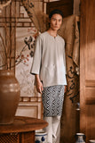 The Hariri Men 3/4 Sleeve Kurta - Grey