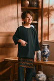 The Hariri 3/4 Sleeve Kurta - Emerald Green