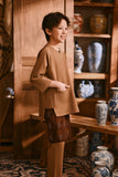The Hariri 3/4 Sleeve Kurta - Latte