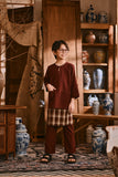 The Hariri 3/4 Sleeve Kurta - Royal Burgundy