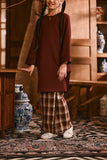 The Hariri Broderie Skirt - Cherrywood