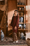 The Hariri Broderie Skirt - Cherrywood