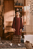 The Hariri Broderie Skirt - Cherrywood