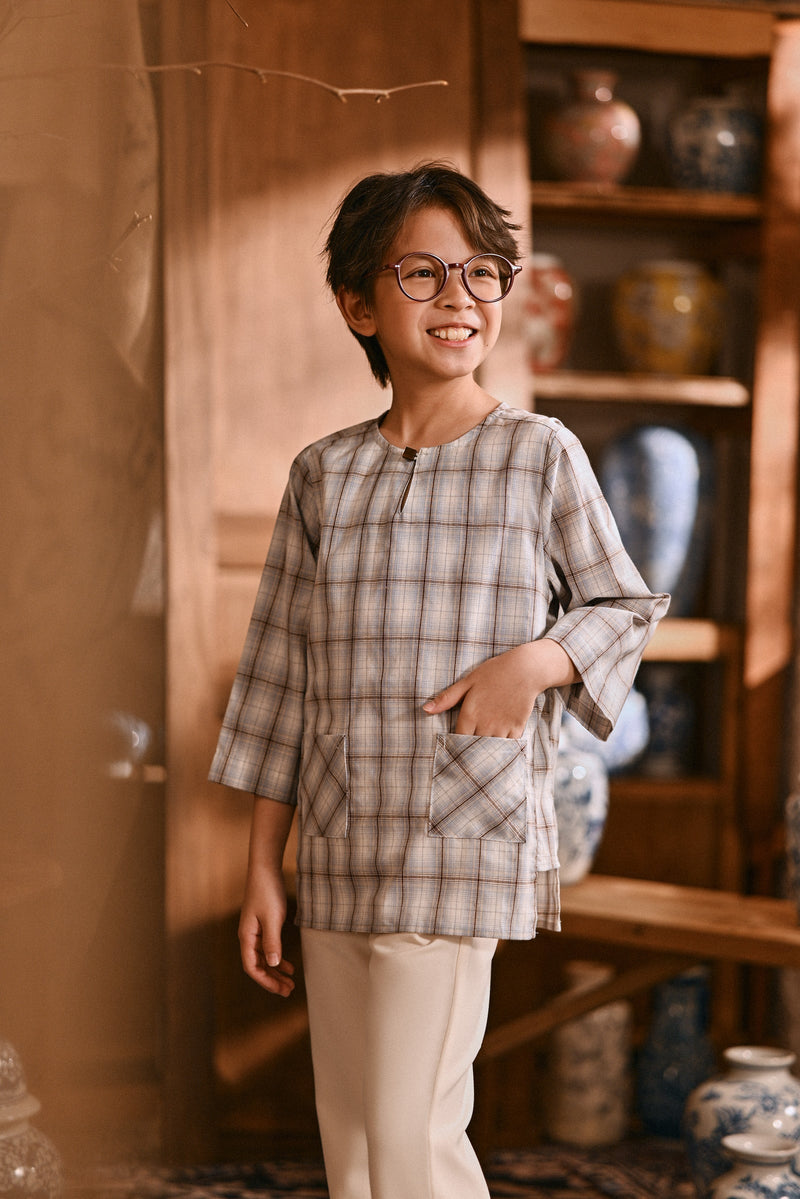 The Hariri 3/4 Sleeve Kurta - Meadowlight