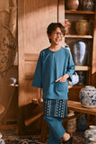 The Hariri 3/4 Sleeve Kurta - Jade Teal