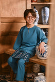 The Hariri 3/4 Sleeve Kurta - Jade Teal
