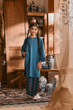 The Hariri Pesak Kurung Top - Jade Teal