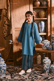 The Hariri Pesak Kurung Top - Jade Teal