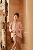 The Asal Kita Embellish Kebaya Top - Dusty Pink