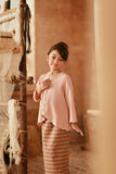 The Asal Kita Embellish Kebaya Top - Dusty Pink
