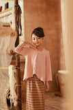 The Asal Kita Embellish Kebaya Top - Dusty Pink