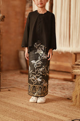 The Asal Kita Jacquard Skirt - Periwinkle Bloom