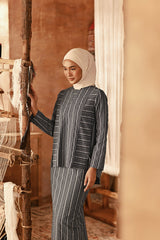 The Asal Kita Women Kedah Striped Blouse - Grislyn