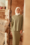 The Asal Kita Women Kedah Striped Blouse - Mossryn