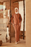 The Asal Kita Women Kedah Striped Blouse - Sunset Wideframe