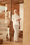 The Asal Kita Women Kedah Broderie Blouse - Off White
