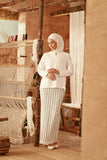 The Asal Kita Women Kedah Broderie Blouse - Off White