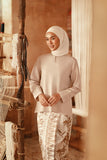 The Asal Kita Women Kedah Broderie Blouse - Nude