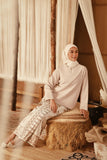The Asal Kita Women Kedah Broderie Blouse - Nude