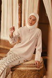 The Asal Kita Women Kedah Broderie Blouse - Nude