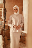 The Asal Kita Women Kedah Broderie Blouse - Nude