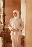 The Asal Kita Women Kedah Broderie Blouse - Nude
