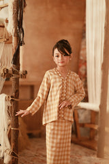 The Asal Kita Embroidered Kebaya Top - Sand Canvas