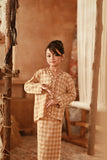 The Asal Kita Embroidered Kebaya Top - Sand Canvas