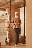The Asal Kita Women Kedah Broderie Blouse - Latte
