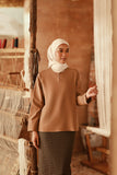 The Asal Kita Women Kedah Broderie Blouse - Latte