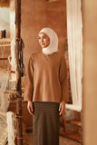 The Asal Kita Women Kedah Broderie Blouse - Latte