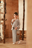 The Asal Kita Embellish Kebaya Top - Stone Grey