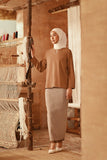 The Asal Kita Women Kedah Broderie Blouse - Latte