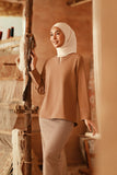 The Asal Kita Women Kedah Broderie Blouse - Latte