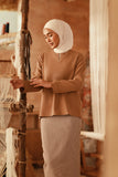 The Asal Kita Women Kedah Broderie Blouse - Latte