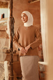 The Asal Kita Women Kedah Broderie Blouse - Latte