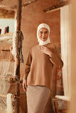 The Asal Kita Women Kedah Broderie Blouse - Latte