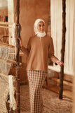 The Asal Kita Women Kedah Broderie Blouse - Latte