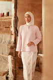 The Asal Kita Women Kedah Broderie Blouse - Baby Pink