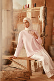 The Asal Kita Women Kedah Broderie Blouse - Baby Pink