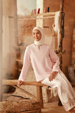 The Asal Kita Women Kedah Broderie Blouse - Baby Pink